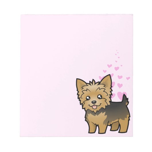 Yorkshire Terrier Love Notitieblok (Voorkant)
