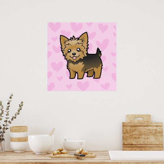 Yorkshire Terrier Love Poster (Keuken)