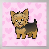Yorkshire Terrier Love Poster (Voorkant)