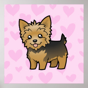 Yorkshire Terrier Love Poster