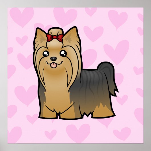 Yorkshire Terrier Love Poster (Voorkant)