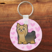 Yorkshire Terrier Love Sleutelhanger (Voorkant)