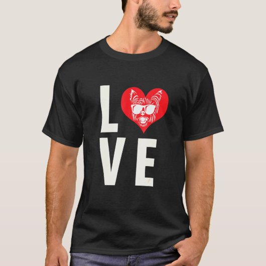 Yorkshire Terrier Love T-shirt (Voorkant)
