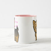 Yorkshire Terrier Love Tweekleurige Koffiemok (Center)