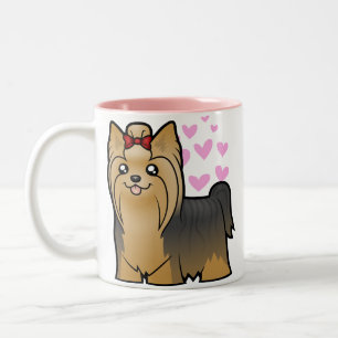 Yorkshire Terrier Love Tweekleurige Koffiemok