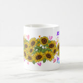 Yorkshire Terrier Lover Sunflower Trainer Floral Koffiemok (Center)