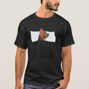 Yorkshire Terrier Lover Yorkie Dog Officiële slaap T-shirt