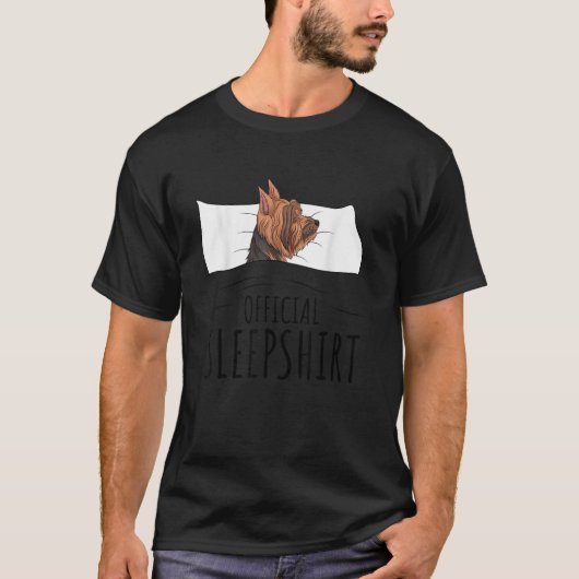 Yorkshire Terrier Lover Yorkie Dog Officiële slaap T-shirt (Voorkant)