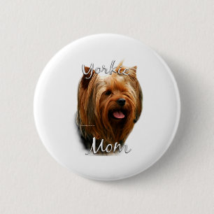 Yorkshire Terrier Ma 2 Ronde Button 5,7 Cm