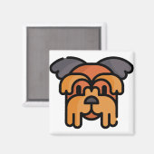 Yorkshire Terrier Magneet (Voorkant / Achterkant)