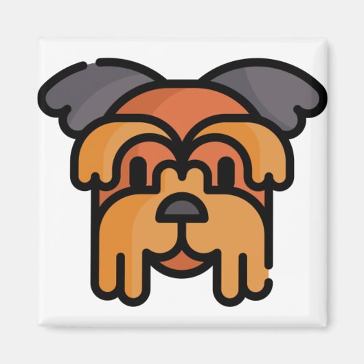 Yorkshire Terrier Magneet (Voorkant)
