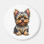Yorkshire Terrier Magneet (Voorkant)