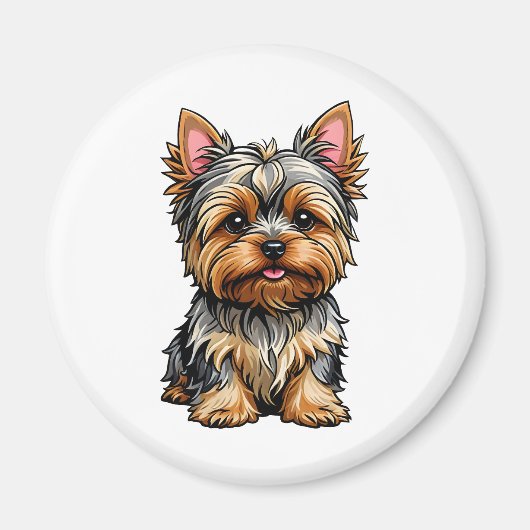 Yorkshire Terrier Magneet (Voorkant)
