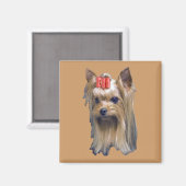 Yorkshire Terrier Magneet (Voorkant / Achterkant)
