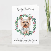 Yorkshire Terrier Merry Christmas Trendy Hondendek