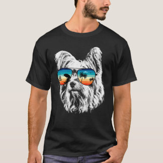 Yorkshire Terrier met bril Zonnebril Retro St T-shirt