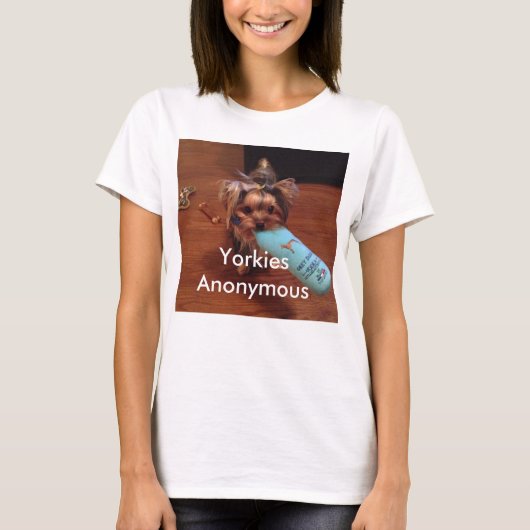 Yorkshire Terrier met de naam Tee Shirt (Voorkant)