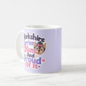 Yorkshire Terrier Moeder en Trots erop Koffiemok (Voorkant links)