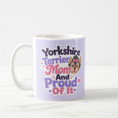 Yorkshire Terrier Moeder en Trots erop Koffiemok (Links)