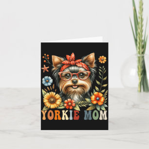 Yorkshire Terrier Moeder Hond Liefhebber Moederdag Kaart