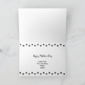 Yorkshire Terrier Moeder Monogram Naam Moederdag Feestdagen Kaart (Binnen)