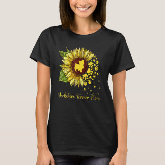 Yorkshire Terrier Moeder Zonnebloem Hond T-shirt