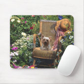Yorkshire Terrier Mousepad Garden Muismat (Met muis)