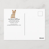 Yorkshire Terrier Moving Announcement Briefkaart (Achterkant)