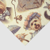  Yorkshire Terrier naadloos Tissuepapier (Detail)