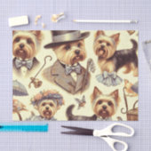  Yorkshire Terrier naadloos Tissuepapier (Craft)