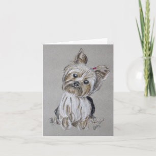 Yorkshire Terrier Note Cards Kaart