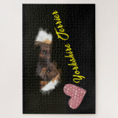 Yorkshire Terrier Ogen Effen Kleur 1000 stukjes  Legpuzzel (Verticaal)