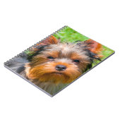 Yorkshire Terrier omhoog kijkend Notitieboek (Linkerzijde)