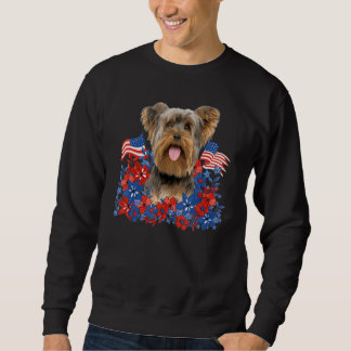 Yorkshire Terrier onafhankelijke bloemen hond Amer Trui