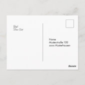 Yorkshire Terrier one line art customizable dog Briefkaart (Achterkant)
