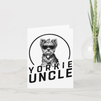Yorkshire Terrier Oom Gifts Grappige hondenbezitte Kaart