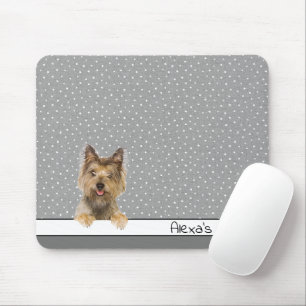 Yorkshire Terrier op Polka Dots Muismat