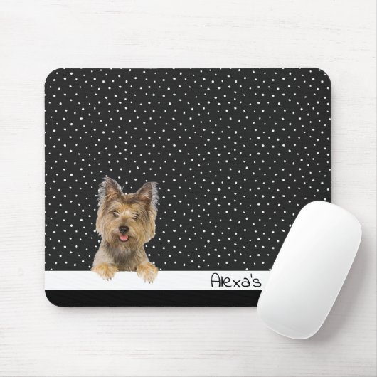Yorkshire Terrier op Polka Dots Muismat (Met muis)
