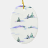 Yorkshire Terrier Oval Ornament (Achterkant)