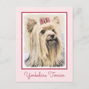 Yorkshire Terrier Painting - Cute Original Dog Art Briefkaart