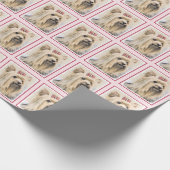 Yorkshire Terrier Painting - Cute Original Dog Art Cadeaupapier (Hoek)
