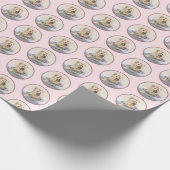 Yorkshire Terrier Painting - Cute Original Dog Art Cadeaupapier (Hoek)