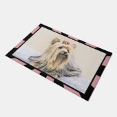 Yorkshire Terrier Painting - Cute Original Dog Art Deurmat (Schuin)