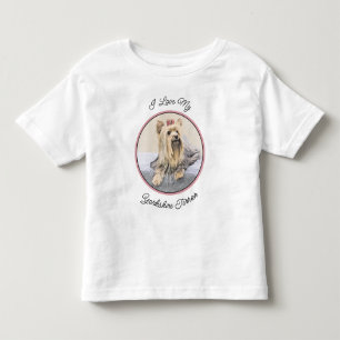Yorkshire Terrier Painting - Cute Original Dog Art Kinder Shirts