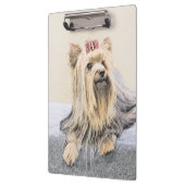 Yorkshire Terrier Painting - Cute Original Dog Art Klembord (Links)