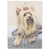 Yorkshire Terrier Painting - Cute Original Dog Art Klembord (Achterkant)