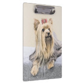 Yorkshire Terrier Painting - Cute Original Dog Art Klembord (Rechts)