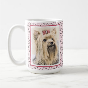 Yorkshire Terrier Painting - Cute Original Dog Art Koffiemok