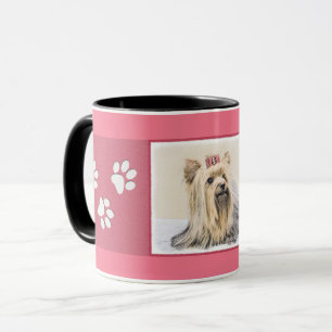 Yorkshire Terrier Painting - Cute Original Dog Art Mok