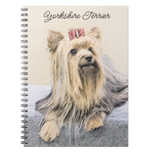 Yorkshire Terrier Painting - Cute Original Dog Art Notitieboek